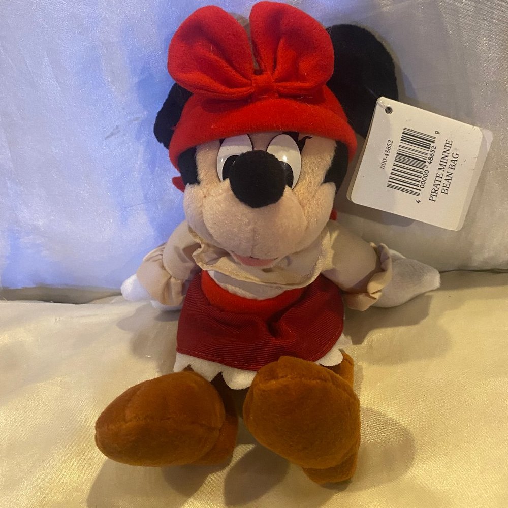 Rare Disneyland New Orleans Pirate Bean Bag Plush -NWT